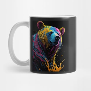 Splash Art of a Grizzly Bear Mug